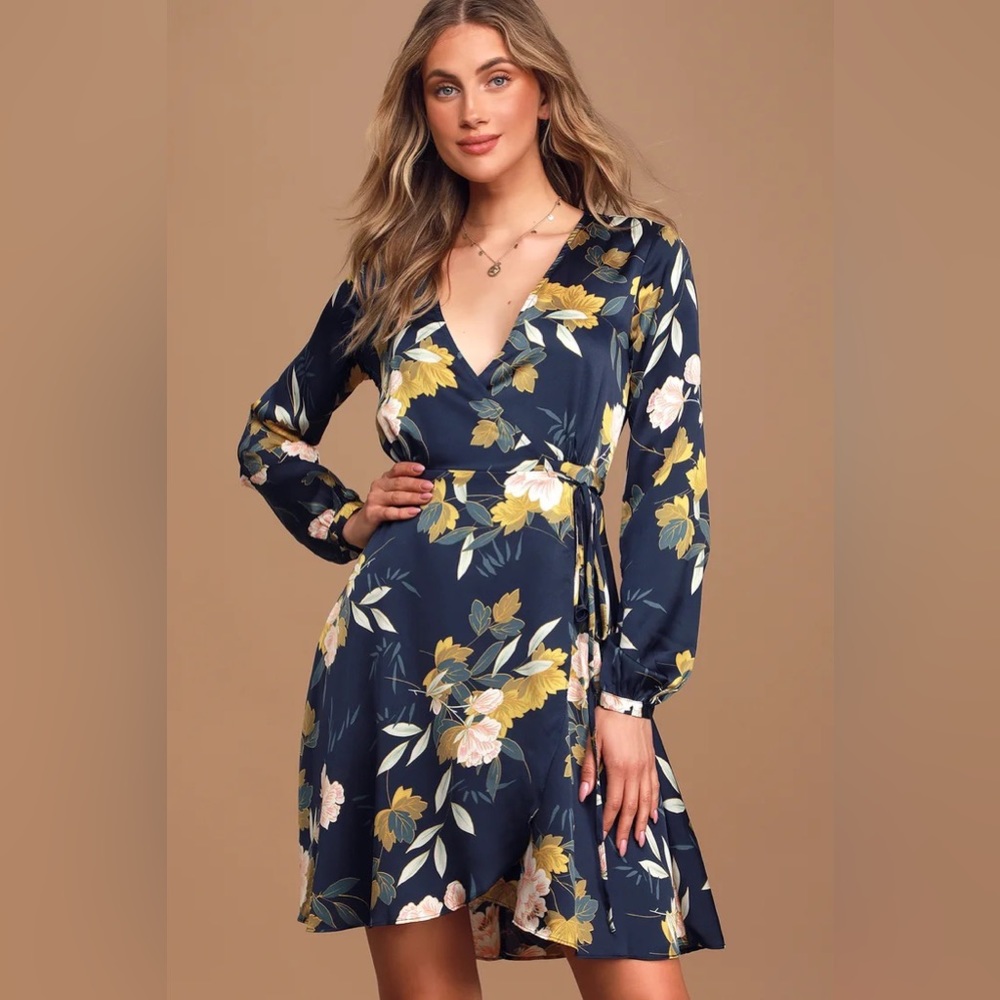 Love is Life Satin Wrap Dress